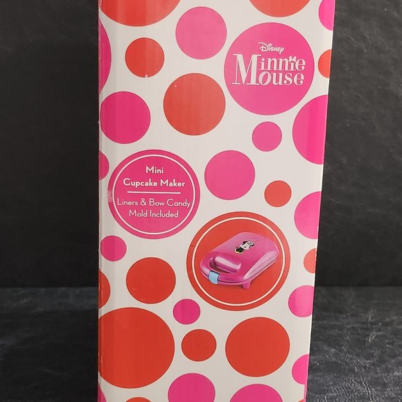 Disney DMG-7 Minnie Mouse Pink Cupcake Maker, Mini Liners & Molds NIB - Picture 3 of 8
